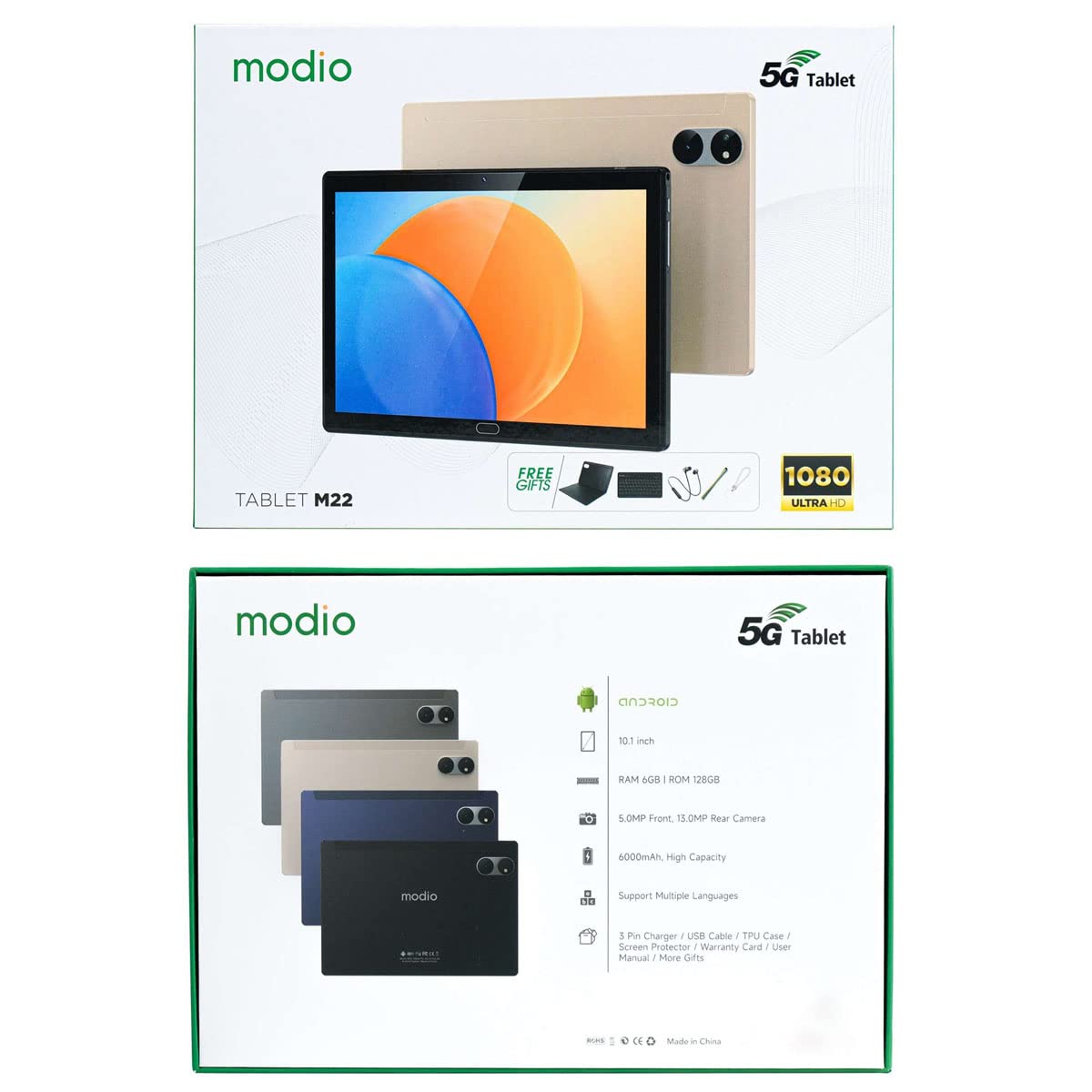 Modio Tablet M22 Dual Camera 10.1 Inch