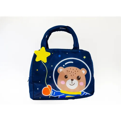 Cartoon Bear Design Lunch Bag, Lunch Box, Cute Polyester Insulated Lunch Bag For Office Work School Picnic