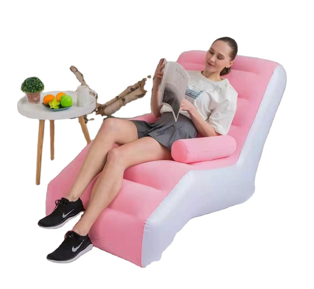 Inflatable Lazy Sofa | S Shaped Design Sofa – Multipuprose Lazy Sofa for Sleeping – Ultiemate Comfort and Instant Relaxation With Electrical Air Compressor