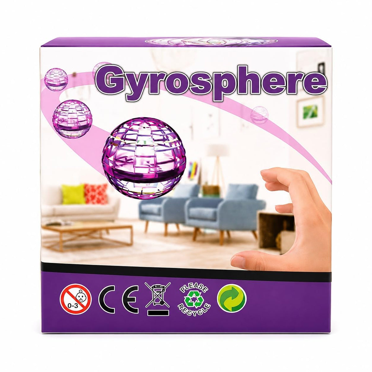 Gyrosphere Flying Spinner Dynamic Lights 6+ Ages