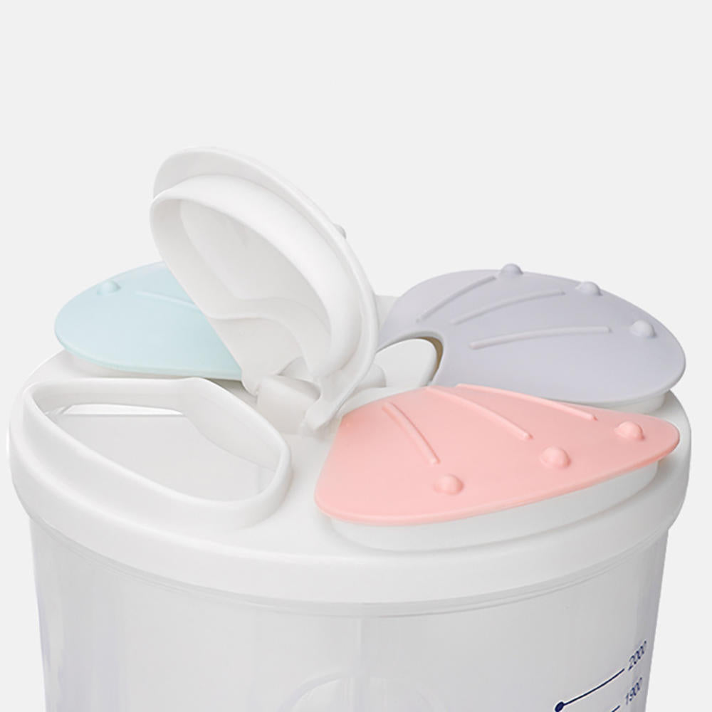 Clear Airtight Cereal Storage Food Container With Lids For Sesame Flour Dry Food 2000ml