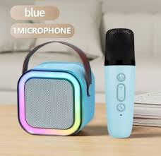 KARAOKE SPEAKER WITH MICROPHONE BLUETOOTH USB LED