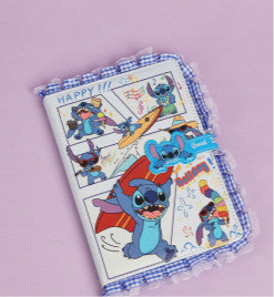 Innovative Designs Disney Stitch Tab Journal Spiral Notebook, Ballpoint Pen