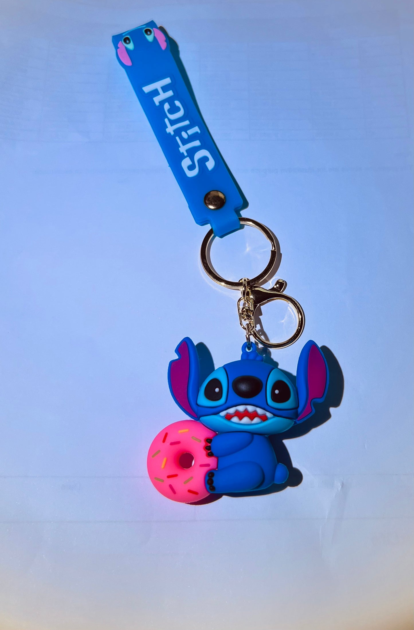 Disney Stitch Key Chains Cartoon Cute 3D School Bag Pendant Child Party Gift Birthday Pendant