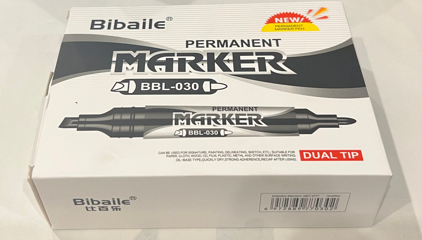 Permanent Marker Dual Tip (Large and Thin)