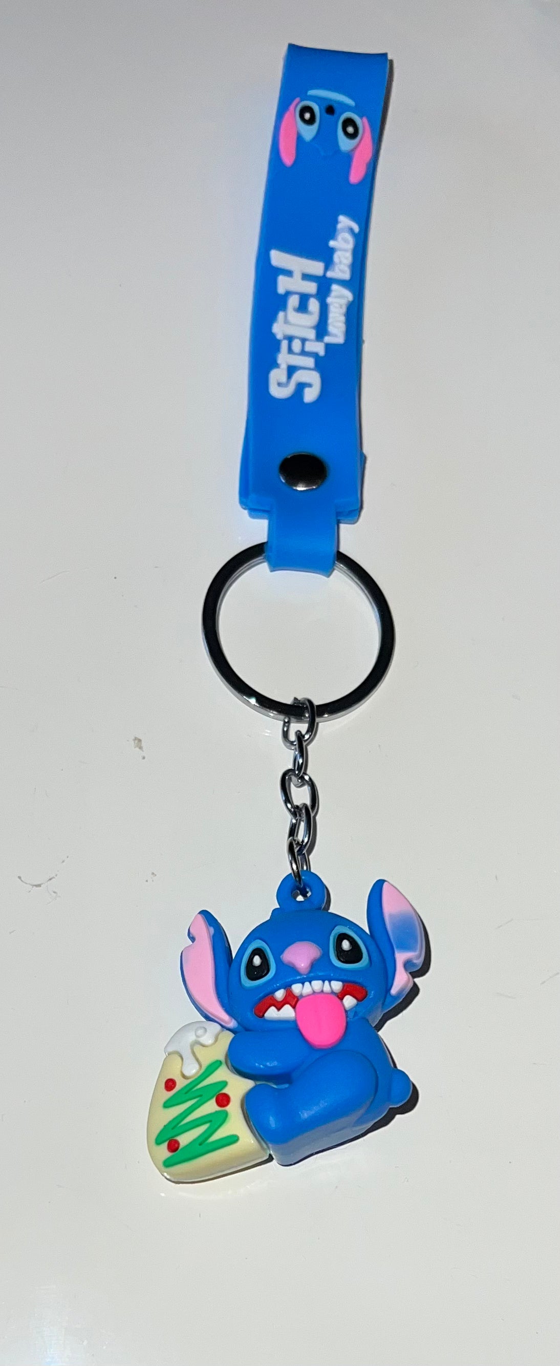 Disney Stitch Key Chains Cartoon Cute 3D School Bag Pendant Child Party Gift Birthday Pendant