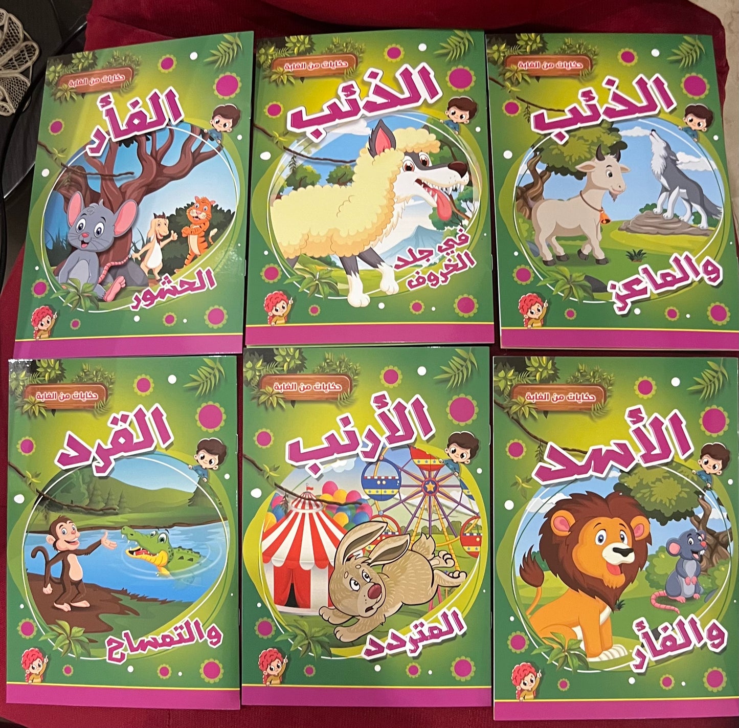 Set of 6 Arabic Story حكايات من الغابة مجموعة من ٦ قصص