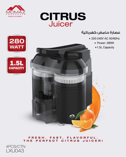 Momaz Citrus Juicer 280W Automatic Double-Head Multi-Function Juicer LXU043