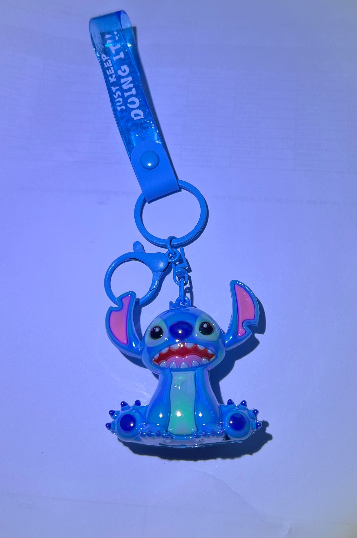 Disney Stitch Key Chains Cartoon Cute 3D School Bag Pendant Child Party Gift Birthday Pendant