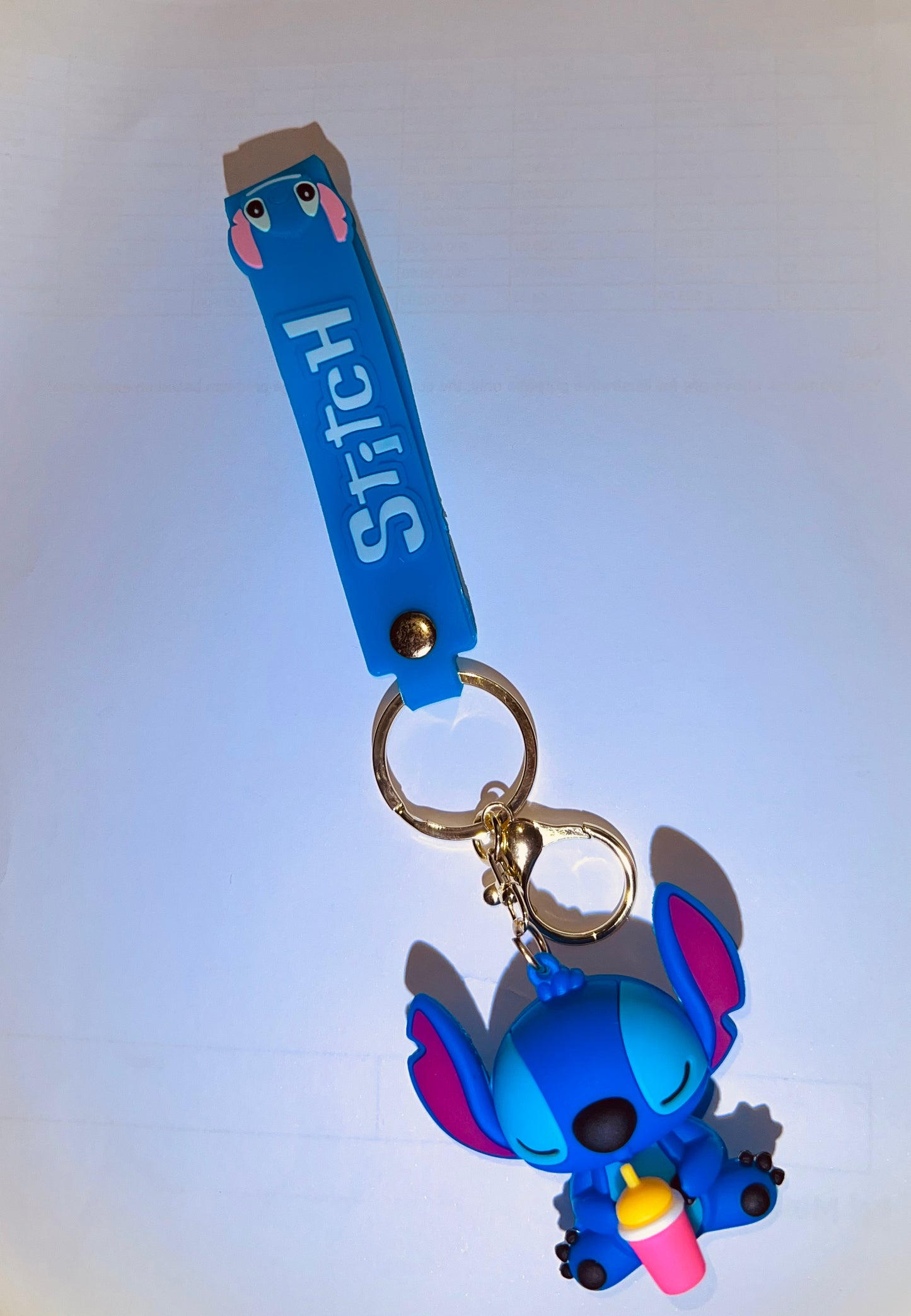 Disney Stitch Key Chains Cartoon Cute 3D School Bag Pendant Child Party Gift Birthday Pendant