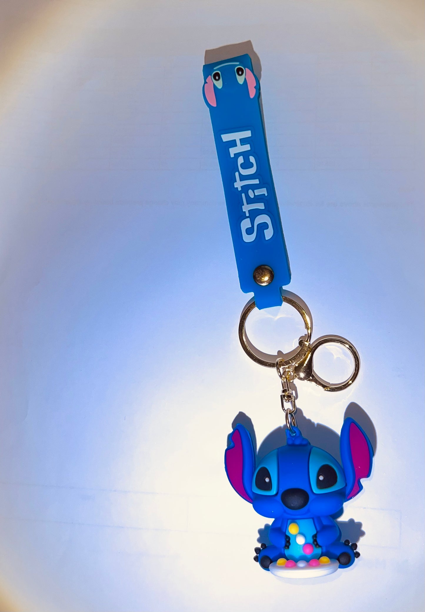 Disney Stitch Key Chains Cartoon Cute 3D School Bag Pendant Child Party Gift Birthday Pendant
