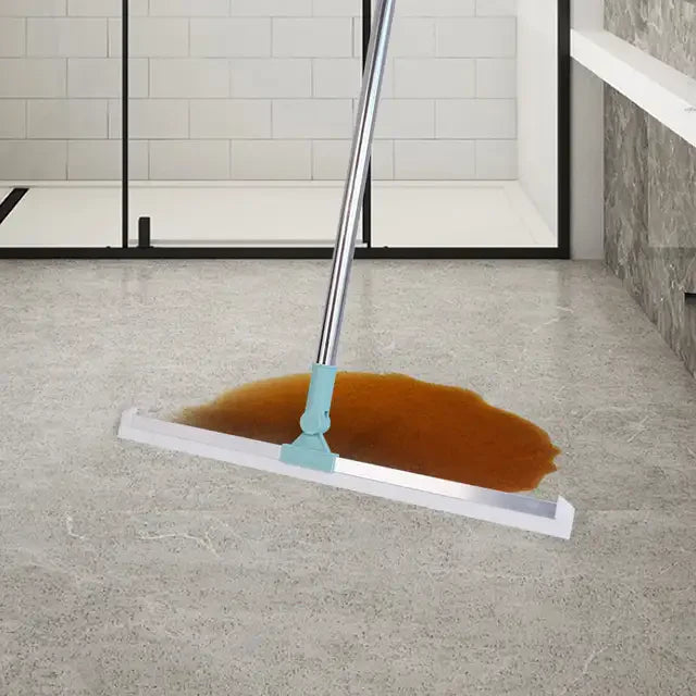 Retractable Silicone Broom - Floor Squeegee Brush - Multifunctional Broom, Silicone Hair Sweeping Tool, Floor Squeegee Scrubber for Living Room, Kitchen, BathroomFloor Scraper With Handle |