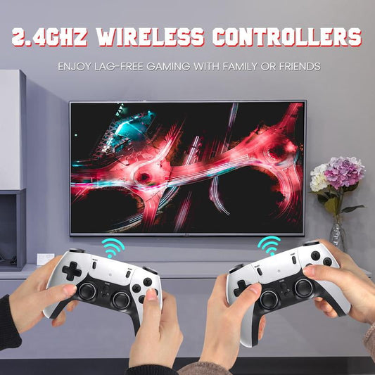 20,000+ Retro Game Stick, Plug and Play Video Games Console 26 Emulators, 4K HDMI Output, Premium Competitive Dual Controllers