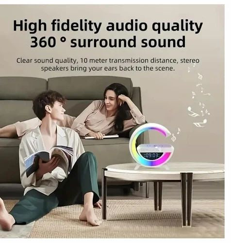 Google Display Night Lamp, Wireless charger, Speaker, Alarm & Clock