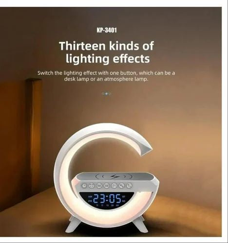 Google Display Night Lamp, Wireless charger, Speaker, Alarm & Clock