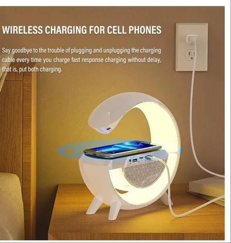 Google Display Night Lamp, Wireless charger, Speaker, Alarm & Clock