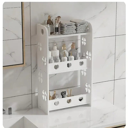 Wall Mounted Storage Cabinet, Multipurpose Organizer Rack Shelf for Kitchen, Bathroom & Living Room