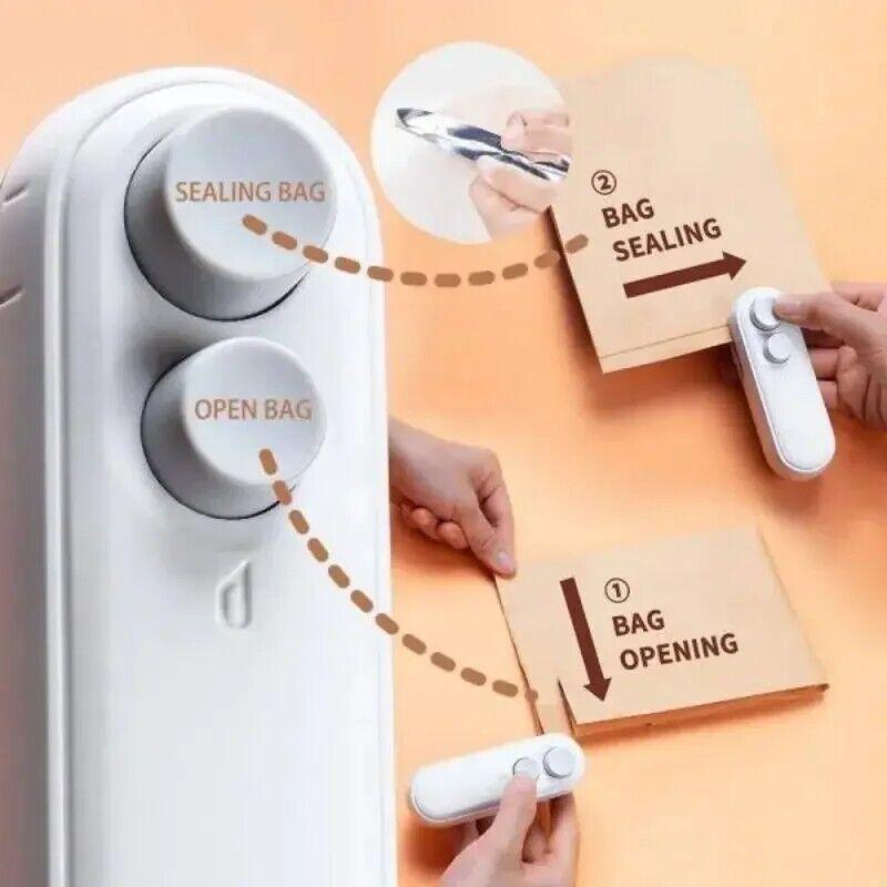 Cordless Handheld Food Vacuum Sealer mini Portable For Snacks heat seal Recharge