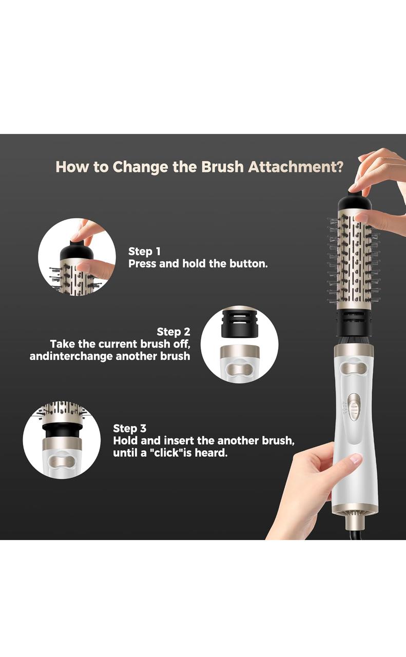 Queen Shopping  Blow Dryer Brush Rotating with 1000 Watt