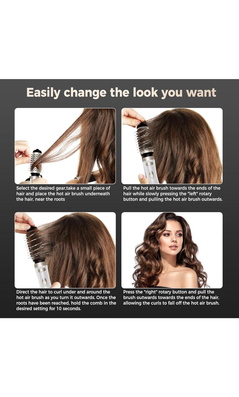 Queen Shopping  Blow Dryer Brush Rotating with 1000 Watt