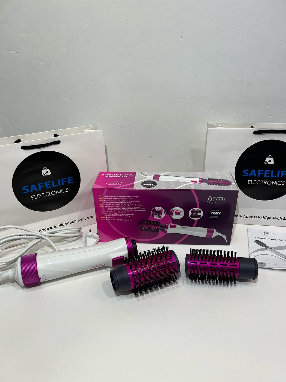 Queen Shopping  Blow Dryer Brush Rotating with 1000 Watt