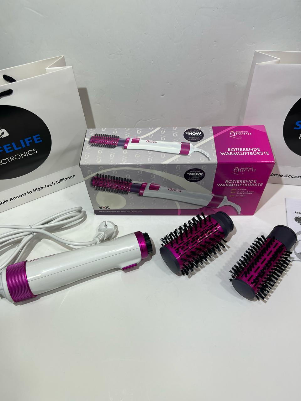 Queen Shopping  Blow Dryer Brush Rotating with 1000 Watt
