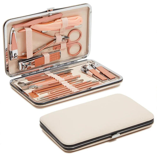 Professional Stainless Steel Nail Clippers Set With Ear Pick And Nail File