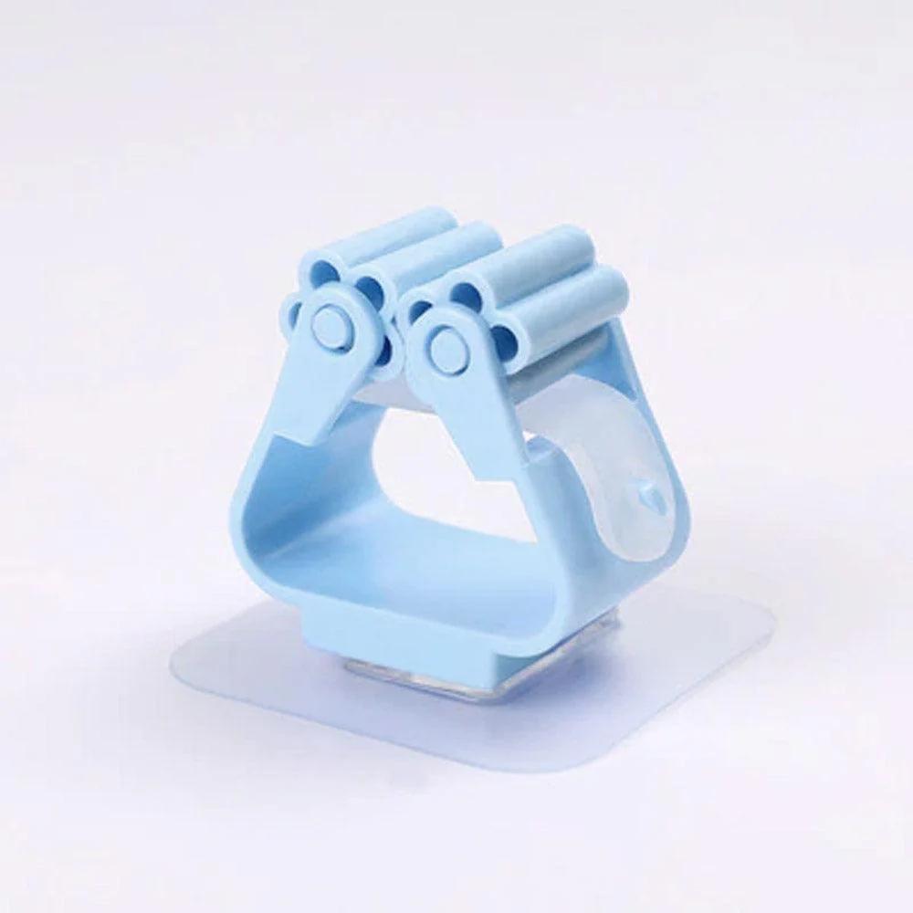 Plastic Wall Mounted Mop Organizer Holder 4 Pieces