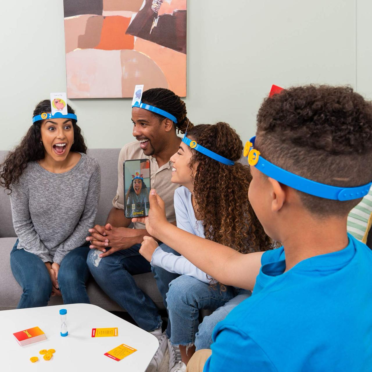 Hedbanz Picture Guessing Board Game, Family Games | Games for Family Game Night | Kids Games | Card Games, for Families and Kids Ages 8+
