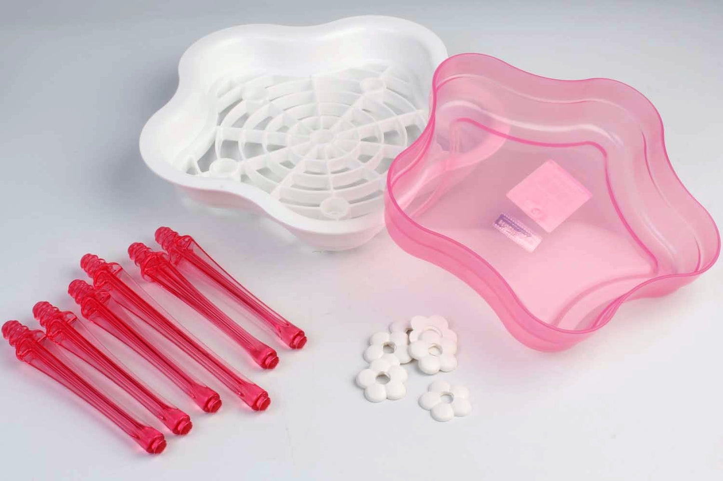 Glass Cup Holder Drying Rack Stand For Kitchen Storage Plastic pink Color