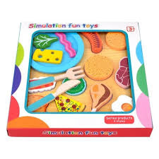 Play set wooden kitchen, Toy for play cutting toy
