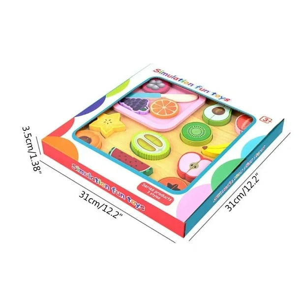 Play set wooden kitchen, Toy for play cutting toy