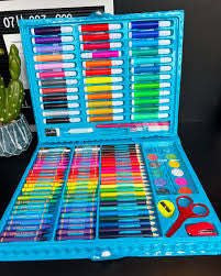 Fun Craft Mixed Media Arts Set 150 Pieces | Kids Craft Set Drawing Painting Kit color Pen