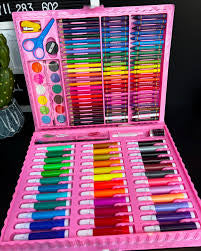 Fun Craft Mixed Media Arts Set 150 Pieces | Kids Craft Set Drawing Painting Kit color Pen