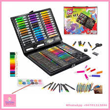 Fun Craft Mixed Media Arts Set 150 Pieces | Kids Craft Set Drawing Painting Kit color Pen