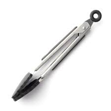 17" Kitchen Tongs with Silicone Tips, High Heat Resistant Grill Tongs in Stainless Steel Silicone kitchen Tong
