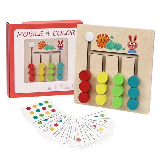 Learning Toys Slide Puzzle for Age 3 4 5 6 7 Years Old Boys Girls Mobile four color