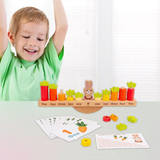 Balance Building Blocks,Rabbit Balance Math Counting Early Education Development