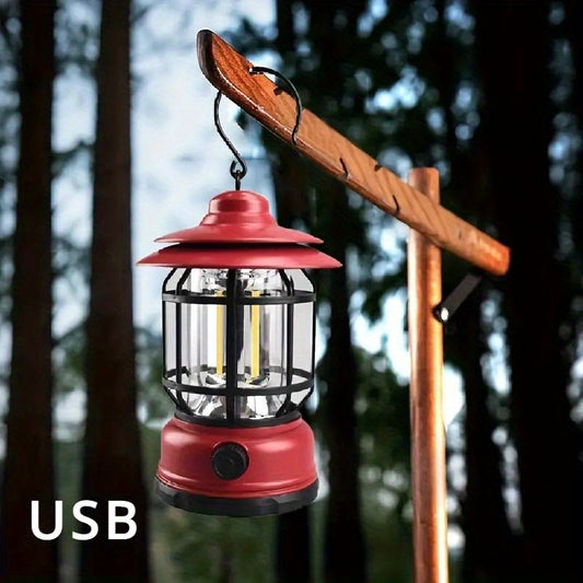 Camping Lamp S-27 Solar Charging + USB Charging Port