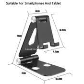 Phone Stand for Tablet Holder, Cellphone Holder Smartphone Stand Holder for iPhone iPad Samsung and More (Black)