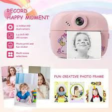 Printing Camera with 3 Rolls and Coloring Pen