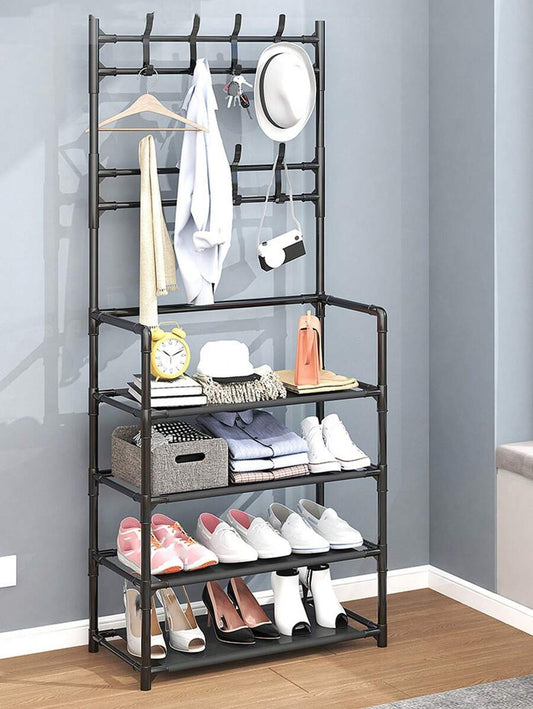 New Simple Floor Clothes Rack 4 Layers