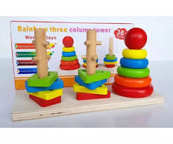 Rainbow Three Column Tower