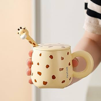 Birthday Gift Cup 400 ml Ceramic fashion trending Giraffe