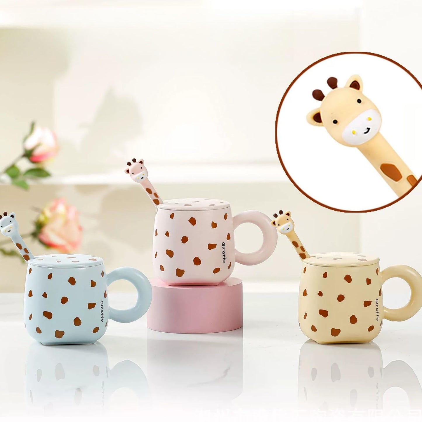 Birthday Gift Cup 400 ml Ceramic fashion trending Giraffe