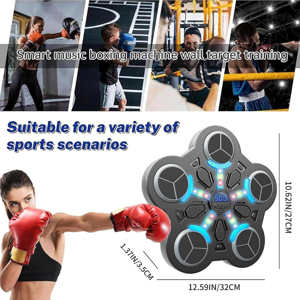 Music Boxing Machine Bluetooth Music Boxing Machine With Boxing Gloves Rechargable and with Batteries.