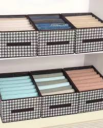 Containers for Organizing Clothing Foldable Closet Washable Wardrobe Organizers Linen Storage Box Storage size 40*28*20 Cm