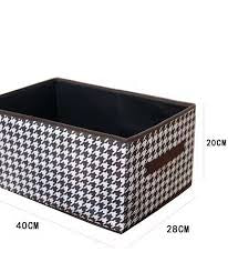 Containers for Organizing Clothing Foldable Closet Washable Wardrobe Organizers Linen Storage Box Storage size 40*28*20 Cm