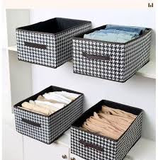 Containers for Organizing Clothing Foldable Closet Washable Wardrobe Organizers Linen Storage Box Storage size 40*28*20 Cm