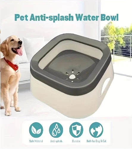 Dog Water Bowl Slow Drinking Water Dispenser Floating Water Bowl for Cat Puppy